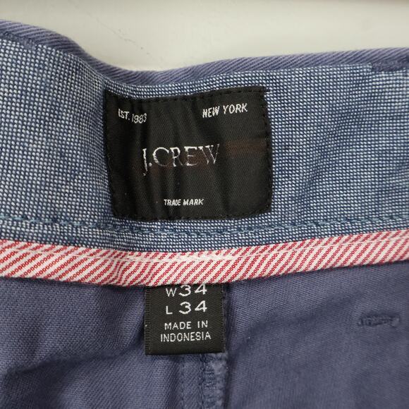 J.Crew Men's 770 Straight Fit Stretch Chino Pant Dusty Navy Size 34x34 NWOT - Picture 4 of 7